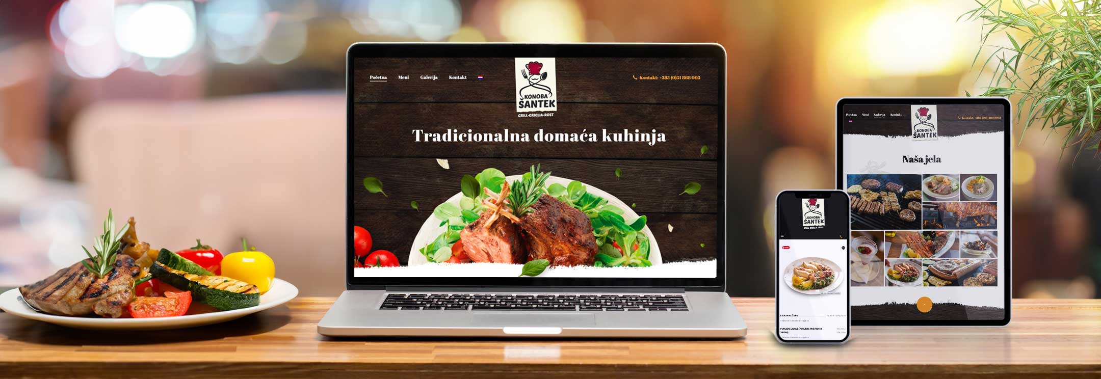 konoba santek restaurant dizajn stranica web design